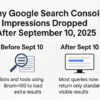 Why Google Search Console Impressions Dropped After September 10, 2025