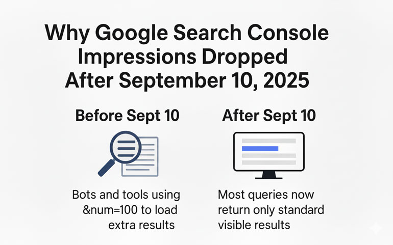 Why Google Search Console Impressions Dropped After September 10, 2025